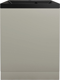 Style Line Тумба с кварцевой раковиной антрацит Моно 50 серая галька – фотография-1